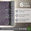 imageGaiam Yoga Mat  Premium 6mm Print Reversible Extra Thick Non Slip Exercise ampamp Fitness Mat for All Types of Yoga Pilates ampamp Floor Workouts 68quot x 24quot x 6mm ThickPlum Etching