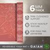 imageGaiam Yoga Mat  Premium 6mm Print Reversible Extra Thick Non Slip Exercise ampamp Fitness Mat for All Types of Yoga Pilates ampamp Floor Workouts 68quot x 24quot x 6mm ThickChanging Petals