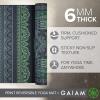 imageGaiam Yoga Mat  Premium 6mm Print Reversible Extra Thick Non Slip Exercise ampamp Fitness Mat for All Types of Yoga Pilates ampamp Floor Workouts 68quot x 24quot x 6mm ThickBoho Folk