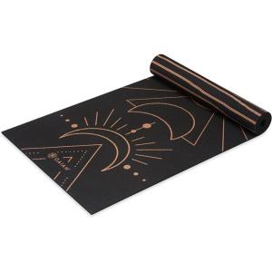 imageGaiam Yoga Mat  Premium 6mm Print Reversible Extra Thick Non Slip Exercise ampamp Fitness Mat for All Types of Yoga Pilates ampamp Floor Workouts 68quot x 24quot x 6mm ThickCosmic Energy