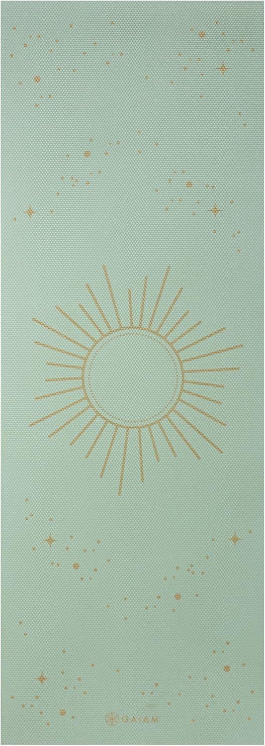 imageGaiam Yoga Mat  Premium 6mm Print Extra Thick Non Slip Exercise ampamp Fitness Mat for All Types of Yoga Pilates ampamp Floor Workouts 68quotL x 24quotW x 6mm ThickSupernova SKY