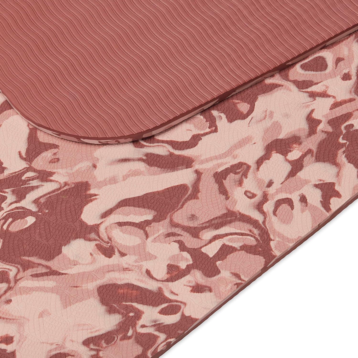 imageGaiam Yoga Mat Performance TPE Exercise ampamp Fitness Mat for All Types of Yoga Pilates ampamp Floor ExercisesEnglish Rose Camo
