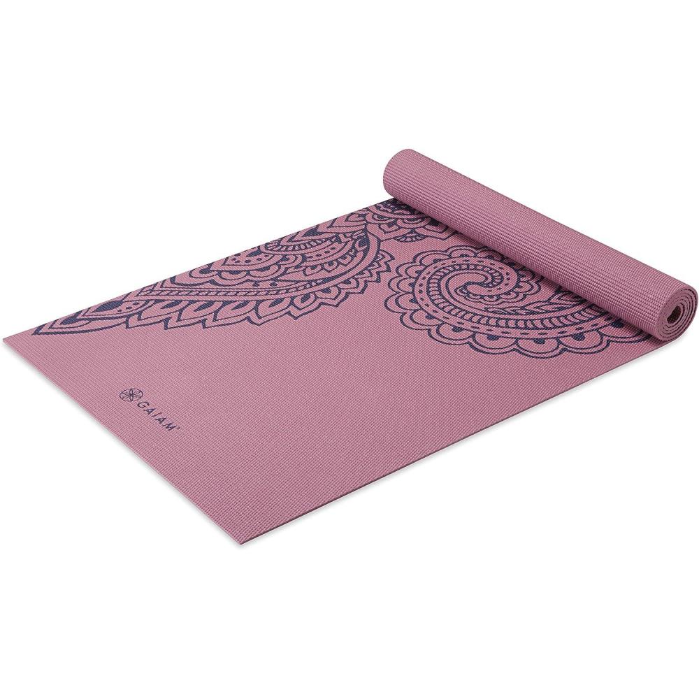 imageGaiam Yoga Mat  Premium 5mm Print Thick Non Slip Exercise ampamp Fitness Mat for All Types of Yoga Pilates ampamp Floor Workouts 68quot x 24quot x 5mmPaisley Tropical