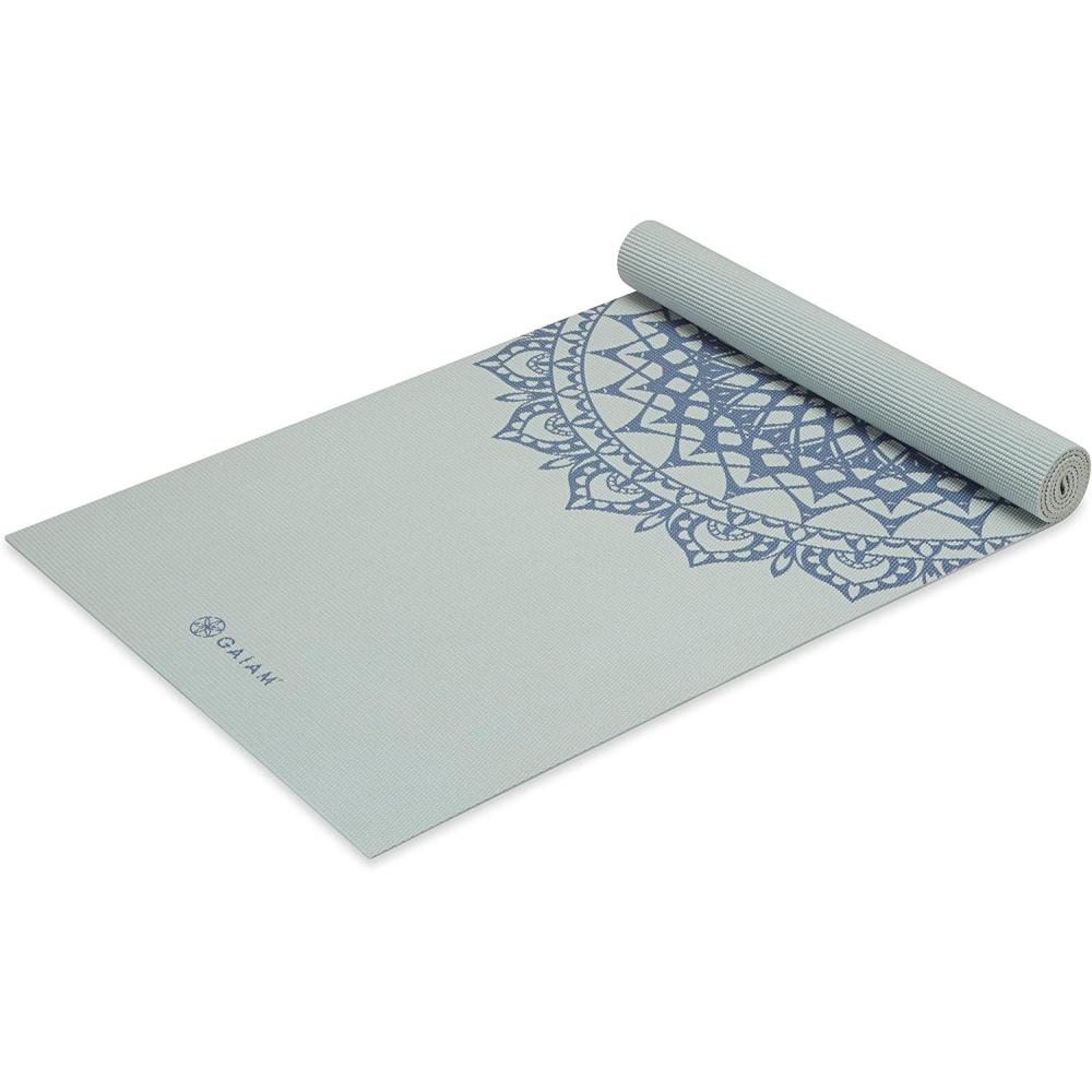 imageGaiam Yoga Mat  Premium 5mm Print Thick Non Slip Exercise ampamp Fitness Mat for All Types of Yoga Pilates ampamp Floor Workouts 68quot x 24quot x 5mmLakeside Marrakesh