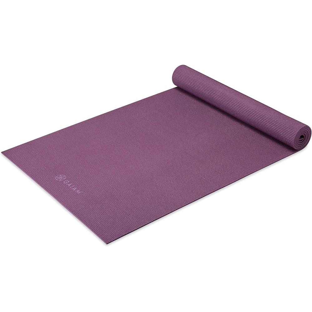 imageGaiam Yoga Mat  Premium 5mm Solid Thick Non Slip Exercise ampamp Fitness Mat for All Types of Yoga Pilates ampamp Floor Workouts 68quot x 24quot x 5mmSugar Beet