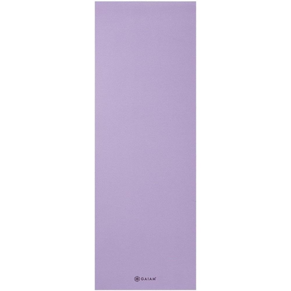 imageGaiam Yoga Mat  Premium 5mm Solid Thick Non Slip Exercise ampamp Fitness Mat for All Types of Yoga Pilates ampamp Floor Workouts 68quot x 24quot x 5mmNew Lilac