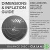 imageGaiam Balance Disc Wobble Cushion Stability Core Trainer for Home or Office Desk Chair ampamp Kids Alternative Classroom Sensory Wiggle SeatBlack