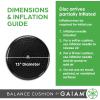 imageGaiam Balance Disc Wobble Cushion Stability Core Trainer for Home or Office Desk Chair ampamp Kids Alternative Classroom Sensory Wiggle SeatBlack Cushion
