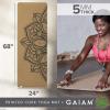 imageGaiam Cork Yoga Exercise Mat  Natural Sustainable Cork Resists Sweat and Odors  NonSlip TPE Backing Prevents Slipping Great for Hot Yoga Pilates Fitness Working Out 68quot x 24quotx 5mm ThickPrint