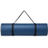 imageGaiam Essentials Thick Yoga Mat Fitness ampamp Exercise Mat with EasyCinch Yoga Mat Carrier Strap 72quotL x 24quotW x 25 Inch ThickNavy