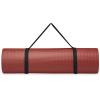 imageGaiam Essentials Thick Yoga Mat Fitness ampamp Exercise Mat with EasyCinch Yoga Mat Carrier Strap 72quotL x 24quotW x 25 Inch ThickRed