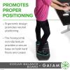 imageGaiam Evolve Balance Board Standing Desk Anti Fatigue Wobble Board for Home Office Physical Therapy Exercise Equipment Stability Rocker for Constant Movement Increase Focus Floor Mat AlternativeGreyBlack