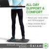 imageGaiam Evolve Balance Board Standing Desk Anti Fatigue Wobble Board for Home Office Physical Therapy Exercise Equipment Stability Rocker for Constant Movement Increase Focus Floor Mat AlternativeGreyBlack