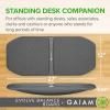 imageGaiam Evolve Balance Board Standing Desk Anti Fatigue Wobble Board for Home Office Physical Therapy Exercise Equipment Stability Rocker for Constant Movement Increase Focus Floor Mat AlternativeGreyBlack