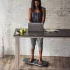 imageGaiam Evolve Balance Board Standing Desk Anti Fatigue Wobble Board for Home Office Physical Therapy Exercise Equipment Stability Rocker for Constant Movement Increase Focus Floor Mat AlternativeGreyBlack