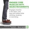 imageGaiam Evolve Balance Board Standing Desk Anti Fatigue Wobble Board for Home Office Physical Therapy Exercise Equipment Stability Rocker for Constant Movement Increase Focus Floor Mat AlternativeGreyBlack