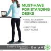 imageGaiam Evolve Balance Board Standing Desk Anti Fatigue Wobble Board for Home Office Physical Therapy Exercise Equipment Stability Rocker for Constant Movement Increase Focus Floor Mat AlternativeGreyBlack
