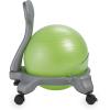 imageGaiam Kids Balance Ball Chair  Classic Childrens Stability Ball Chair Alternative School Classroom Flexible Desk Seating for Active Students with Satisfaction Guarantee Green