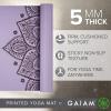 imageGaiam Yoga Mat  Premium 5mm Print Thick Non Slip Exercise ampamp Fitness Mat for All Types of Yoga Pilates ampamp Floor Workouts 68quot x 24quot x 5mmNew Lilac Sundial