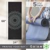 imageGaiam Yoga Mat  Premium 5mm Print Thick Non Slip Exercise ampamp Fitness Mat for All Types of Yoga Pilates ampamp Floor Workouts 68quot x 24quot x 5mmBlack Marrakesh