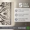 imageGaiam Yoga Mat  Premium 5mm Print Thick Non Slip Exercise ampamp Fitness Mat for All Types of Yoga Pilates ampamp Floor Workouts 68quot x 24quot x 5mmDovetail Sundial