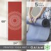 imageGaiam Yoga Mat  Premium 5mm Print Thick Non Slip Exercise ampamp Fitness Mat for All Types of Yoga Pilates ampamp Floor Workouts 68quot x 24quot x 5mmSunburnt Marrakesh
