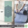 imageGaiam Yoga Mat  Premium 5mm Print Thick Non Slip Exercise ampamp Fitness Mat for All Types of Yoga Pilates ampamp Floor Workouts 68quot x 24quot x 5mmCool Mint Sundial