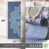 imageGaiam Yoga Mat  Premium 5mm Print Thick Non Slip Exercise ampamp Fitness Mat for All Types of Yoga Pilates ampamp Floor Workouts 68quot x 24quot x 5mmHigh Tide Point