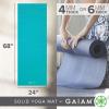 imageGaiam Yoga Mat  Premium 5mm Solid Thick Non Slip Exercise ampamp Fitness Mat for All Types of Yoga Pilates ampamp Floor Workouts 68quot x 24quot x 5mmLight Blue