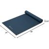 imageGaiam Yoga Mat  Premium 5mm Solid Thick Non Slip Exercise ampamp Fitness Mat for All Types of Yoga Pilates ampamp Floor Workouts 68quot x 24quot x 5mmMarine