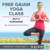 imageGaiam Yoga Mat  Premium 5mm Solid Thick Non Slip Exercise ampamp Fitness Mat for All Types of Yoga Pilates ampamp Floor Workouts 68quot x 24quot x 5mmHeron