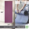 imageGaiam Yoga Mat  Premium 5mm Solid Thick Non Slip Exercise ampamp Fitness Mat for All Types of Yoga Pilates ampamp Floor Workouts 68quot x 24quot x 5mmSugar Beet
