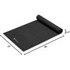 imageGaiam Yoga Mat  Premium 5mm Solid Thick Non Slip Exercise ampamp Fitness Mat for All Types of Yoga Pilates ampamp Floor Workouts 68quot x 24quot x 5mmBlack
