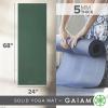 imageGaiam Yoga Mat  Premium 5mm Solid Thick Non Slip Exercise ampamp Fitness Mat for All Types of Yoga Pilates ampamp Floor Workouts 68quot x 24quot x 5mmSagebrush