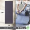 imageGaiam Yoga Mat  Premium 5mm Solid Thick Non Slip Exercise ampamp Fitness Mat for All Types of Yoga Pilates ampamp Floor Workouts 68quot x 24quot x 5mmHeron