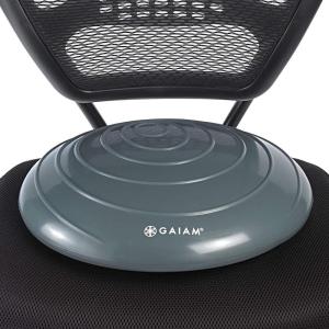 imageGaiam Balance Disc Wobble Cushion Stability Core Trainer for Home or Office Desk Chair ampamp Kids Alternative Classroom Sensory Wiggle SeatGrey