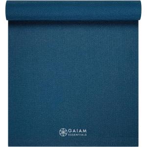 imageGaiam Essentials Premium Yoga Mat with Yoga Mat Carrier Sling 72quotL x 24quotW x 14 Inch ThickNavy