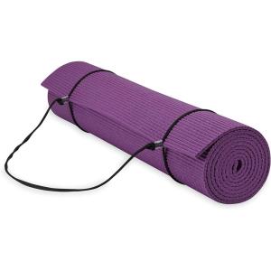 imageGaiam Essentials Premium Yoga Mat with Yoga Mat Carrier Sling 72quotL x 24quotW x 14 Inch ThickPurple