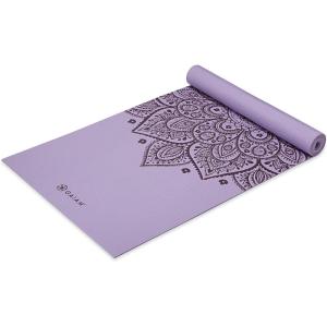imageGaiam Yoga Mat  Premium 5mm Print Thick Non Slip Exercise ampamp Fitness Mat for All Types of Yoga Pilates ampamp Floor Workouts 68quot x 24quot x 5mmNew Lilac Sundial