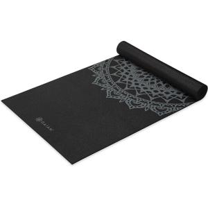 imageGaiam Yoga Mat  Premium 5mm Print Thick Non Slip Exercise ampamp Fitness Mat for All Types of Yoga Pilates ampamp Floor Workouts 68quot x 24quot x 5mmBlack Marrakesh