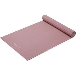 imageGaiam Yoga Mat  Premium 5mm Solid Thick Non Slip Exercise ampamp Fitness Mat for All Types of Yoga Pilates ampamp Floor Workouts 68quot x 24quot x 5mmLilac