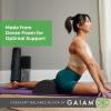 imageGaiam CrescentShaped Yoga Balance Block  Ergonomic Design to Help with Flexibility and Stability Durable Foam Helps Deepen Stretches  12 in x 6 in x 4 in  Black