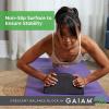 imageGaiam CrescentShaped Yoga Balance Block  Ergonomic Design to Help with Flexibility and Stability Durable Foam Helps Deepen Stretches  12 in x 6 in x 4 in  Black