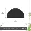 imageGaiam CrescentShaped Yoga Balance Block  Ergonomic Design to Help with Flexibility and Stability Durable Foam Helps Deepen Stretches  12 in x 6 in x 4 in  Black