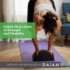 imageGaiam CrescentShaped Yoga Balance Block  Ergonomic Design to Help with Flexibility and Stability Durable Foam Helps Deepen Stretches  12 in x 6 in x 4 in  Black