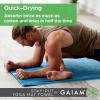 imageGaiam Stay Put Yoga Towel Mat Fits Over Standard  Size  68quotL x 24quotW LakeGrey