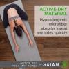 imageGaiam Stay Put Yoga Towel Mat Fits Over Standard  Size  68quotL x 24quotW LakeSloe