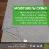 imageGaiam Stay Put Yoga Towel Mat Fits Over Standard  Size  68quotL x 24quotW LakeSloe
