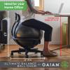 imageGaiam Ultimate Balance Ball Chair Standard or Swivel Base Option  Premium Exercise Stability Yoga Ball Ergonomic Chair for Home and Office Desk  52cm AntiBurst Ball Air Pump Exercise GuideStandard Base Black