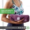 imageGaiam Yoga Mat Towel Microfiber MatSized Yoga Towel for Hot YogaHeron Lilac
